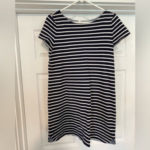 Navy and white loft dress
